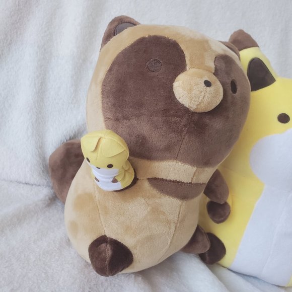 Raccoon & Fox (Tanuki to Kitsune) - Let's Play With Hand Puppets (Set of Two) - Picture 3 of 6